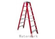 Fiberglass double side ladder 